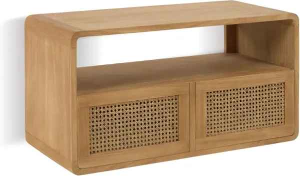 Sabiela, Badezimmerschrank, Naturholz, Massivholz