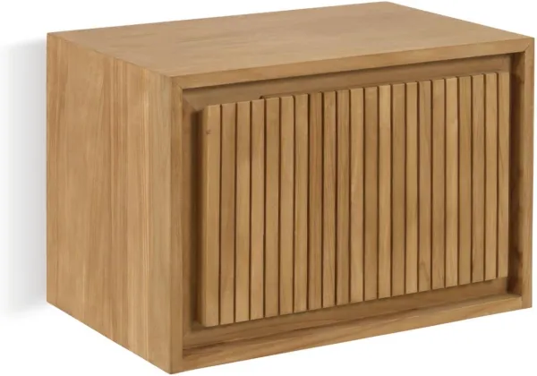 Taciana, Badezimmerschrank, naturbelassenes Holz, Massivholz