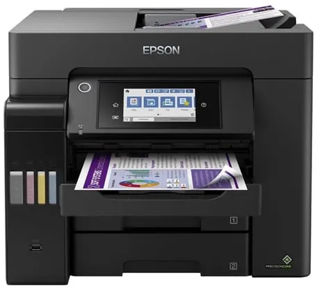 Epson EcoTank ET-5850 All in One Tintenstrahldrucker Multifunktionsgerät mit Fax - Farbe - Tinte