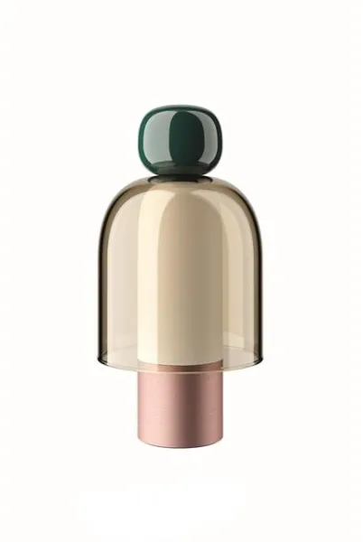 Lodes Easy Peasy Tragbare Lampe Grün/Honig/Roségold