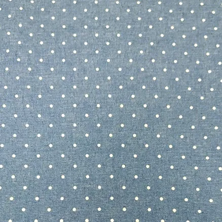 Denimstoff 145cm 60 Kleine Punkte Streifen - 50cm