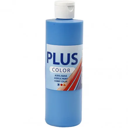 Plus Color Bastelfarbe, Primärblau, 250 ml/1 Fl.