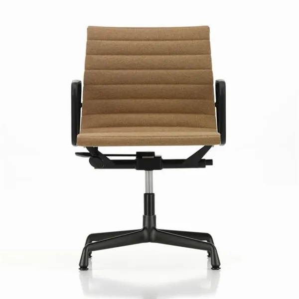 Vitra Aluminium EA 132 Stuhl mit Armlehnen & Basis Papyrus