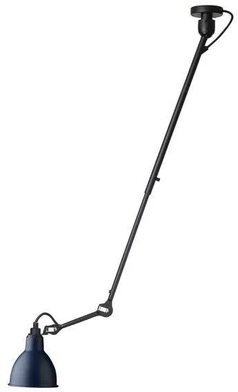 Lampe Gras N302 Deckenleuchte Matt Schwarz & Matt Blau