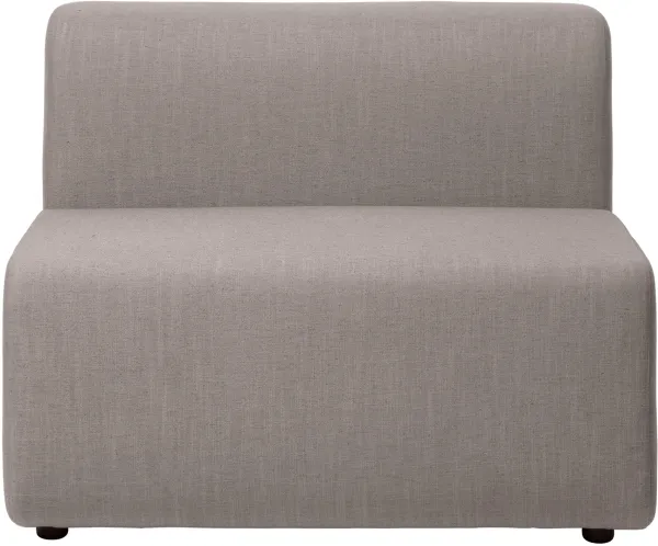 BROSTE COPENHAGEN Lagoon modulares Sofa Mittelteil - Latte Stoff