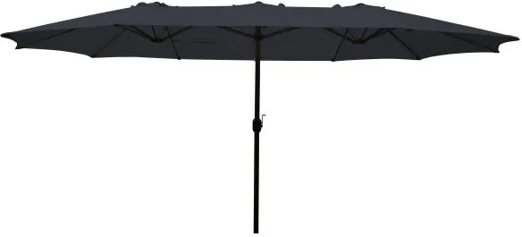 Twin parasol navy 270x460cm