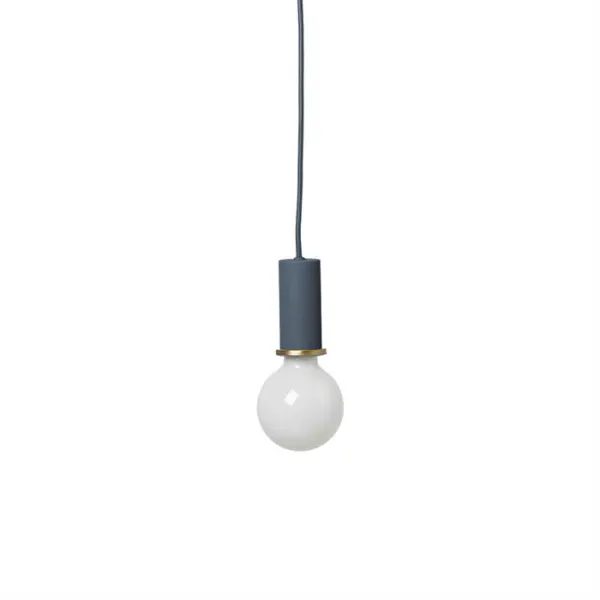Ferm Living Socket Pendant Low - Dunkelblau