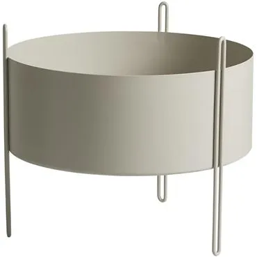 Woud Pidestall Zimmerpflanze Mittelgrau