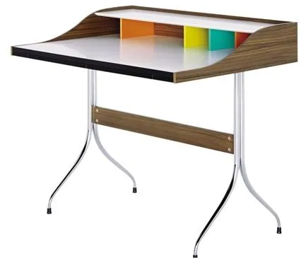 Vitra Home Schreibtisch Walnuss/Chrom