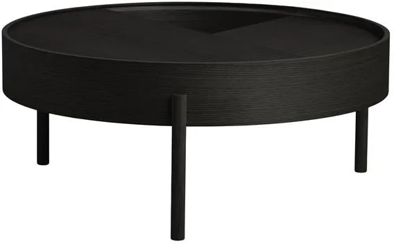Woud Arc Couchtisch Schwarze Esche Ø89