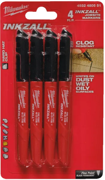 Milwaukee Permanentmarker Spitze 4-teilig