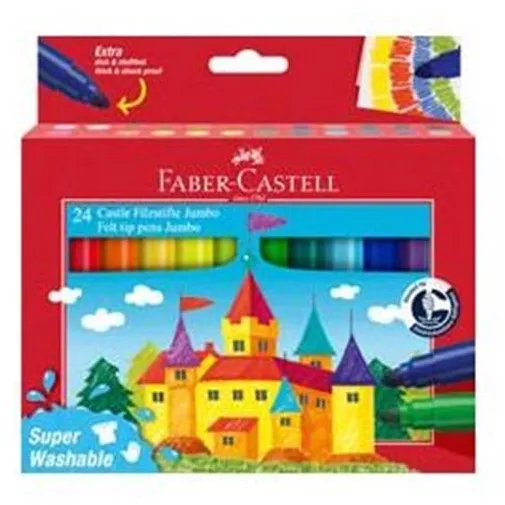 Faber Castell Filzstift Jumbo Super Waschbar (24 Stk.)
