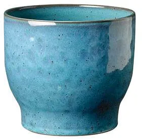 Knabstrup Keramik Blumentopf, nebliges Blau - Ø:16,5 cm