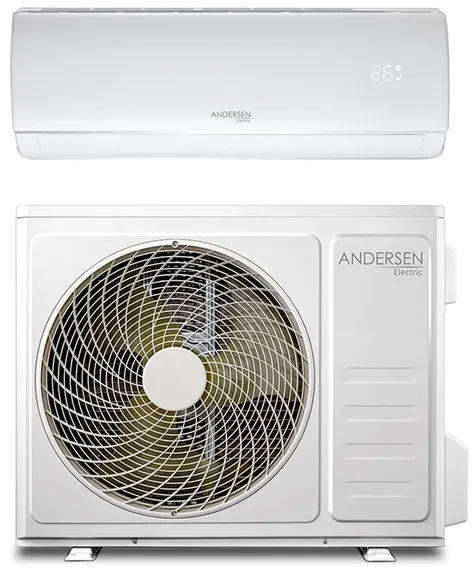 Andersen Electric AE 9000 Luft-Luft-Wärmepumpe mit WiFi, 3,4 kW, 5–63 m², Weiß